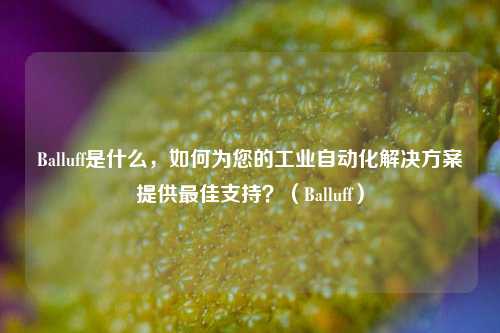 Balluff是什么，如何为您的工业自动化解决方案提供最佳支持？（Balluff）